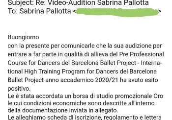 Barcellona Ballet Project per Sabrina!!